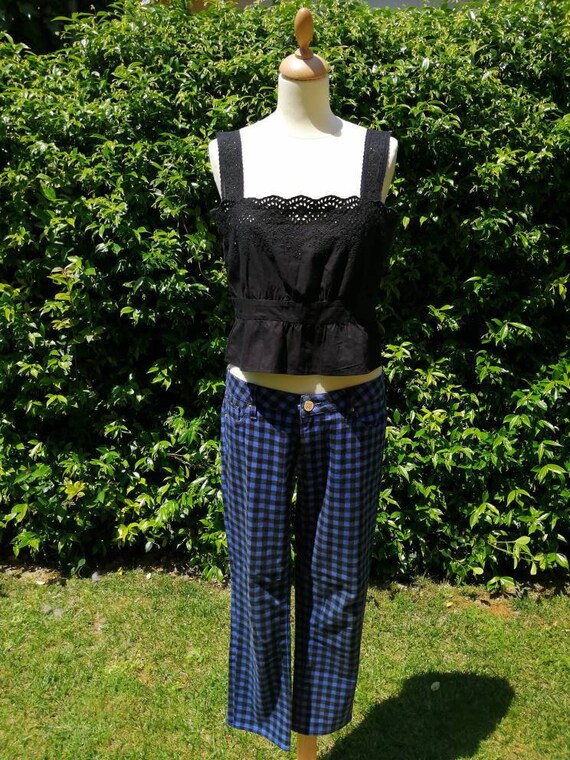 Missoni trousers, checked pattern trousers, long t