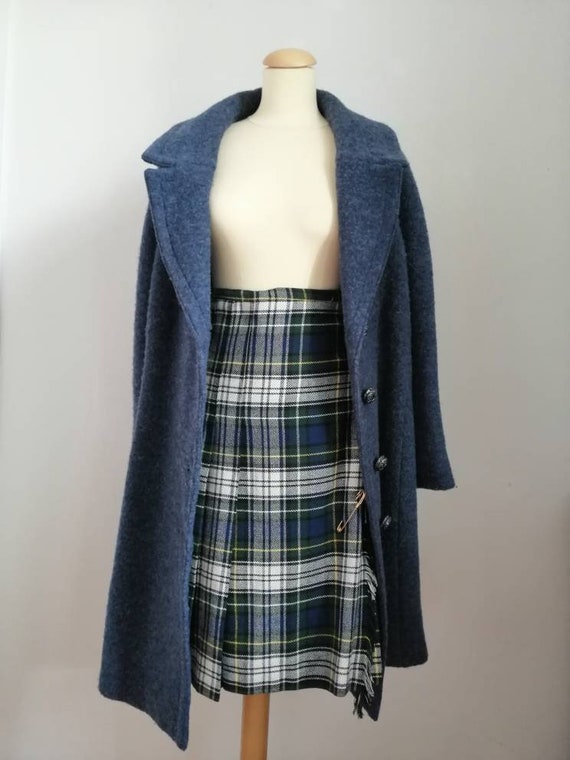 Vintage tartan skirt, 70s kilt, vintage Scottish k