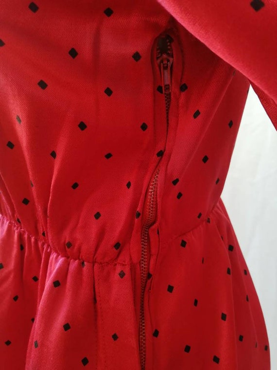 Vintage 70s Fiorucci dress, seventies polka dot d… - image 9
