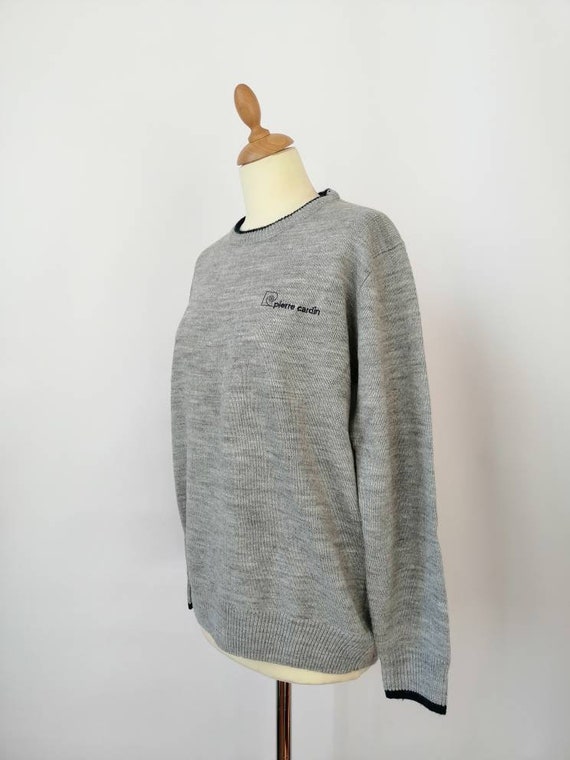 Pierre Cardin jumper, unisex sweater, light grey,… - image 4