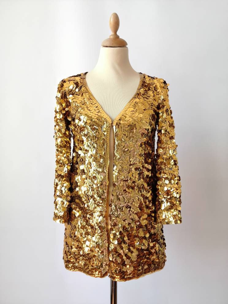 gold blazer dress zara Monica Gold Blazer Dress main image 0