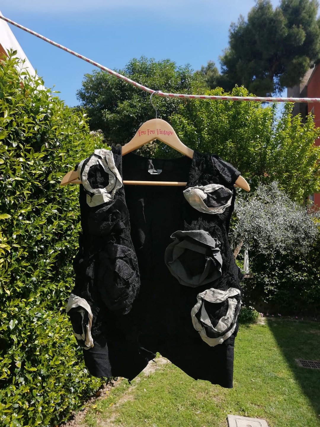Comme Des Garçon Vest, 90s Vest, Vintage Comme Des Garçcon, Floral 