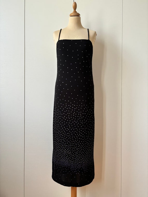 navy blue dress for baby girl Vintage 1992 Gianni Versace Beaded 'Seashell' Print Silk Hourglass Gown