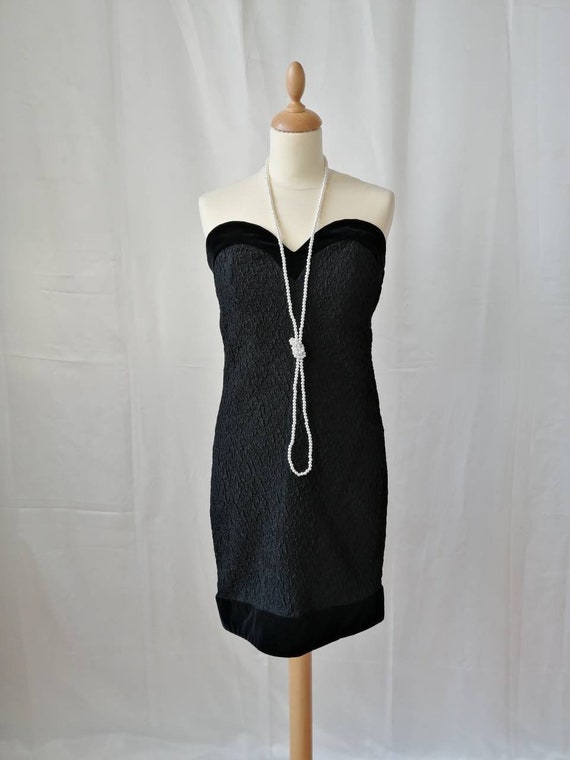 Yves Saint Laurent Black Dress, Vintage Ysl Rive Gauche, Sheat 