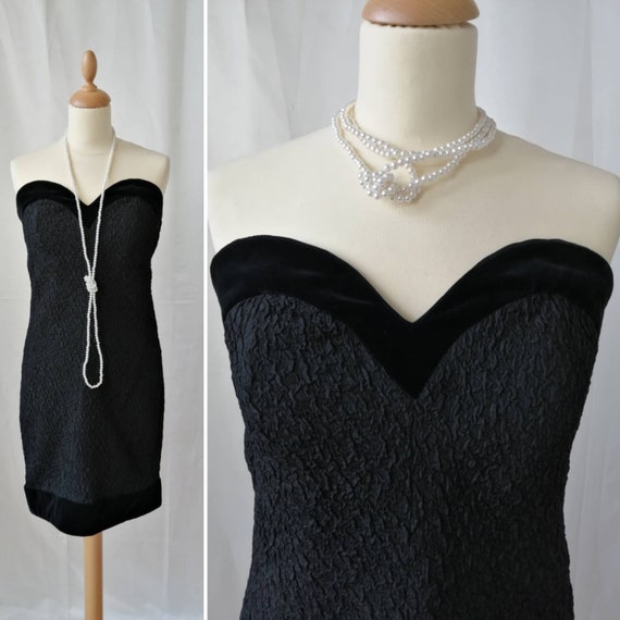 yves saint laurent black dress