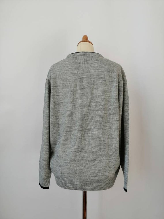 Pierre Cardin jumper, unisex sweater, light grey,… - image 3