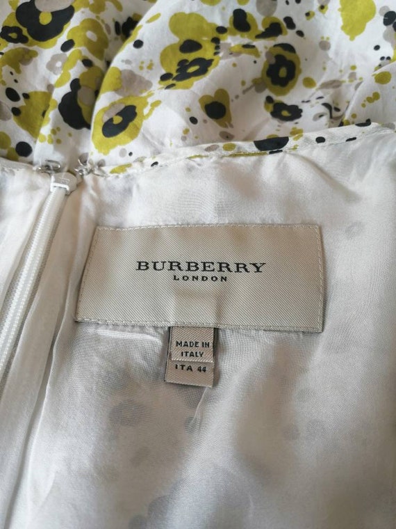 Burberry dress, vintage 90s dress, silk dress, Bu… - image 10