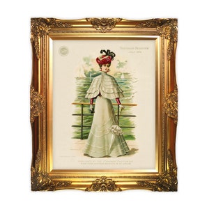 Victorian Wall Decor, Fashion Prints, Victorian Era Clothing, Victorian Era Fashion, Vintage Antique Prints, Vintage Fashion Illustration