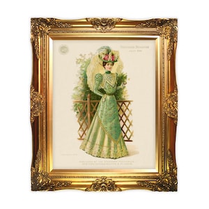 Victorian Wall Decor, Fashion Prints, Victorian Era Clothing, Victorian Era Fashion, Vintage Antique Prints, Vintage Fashion Illustration