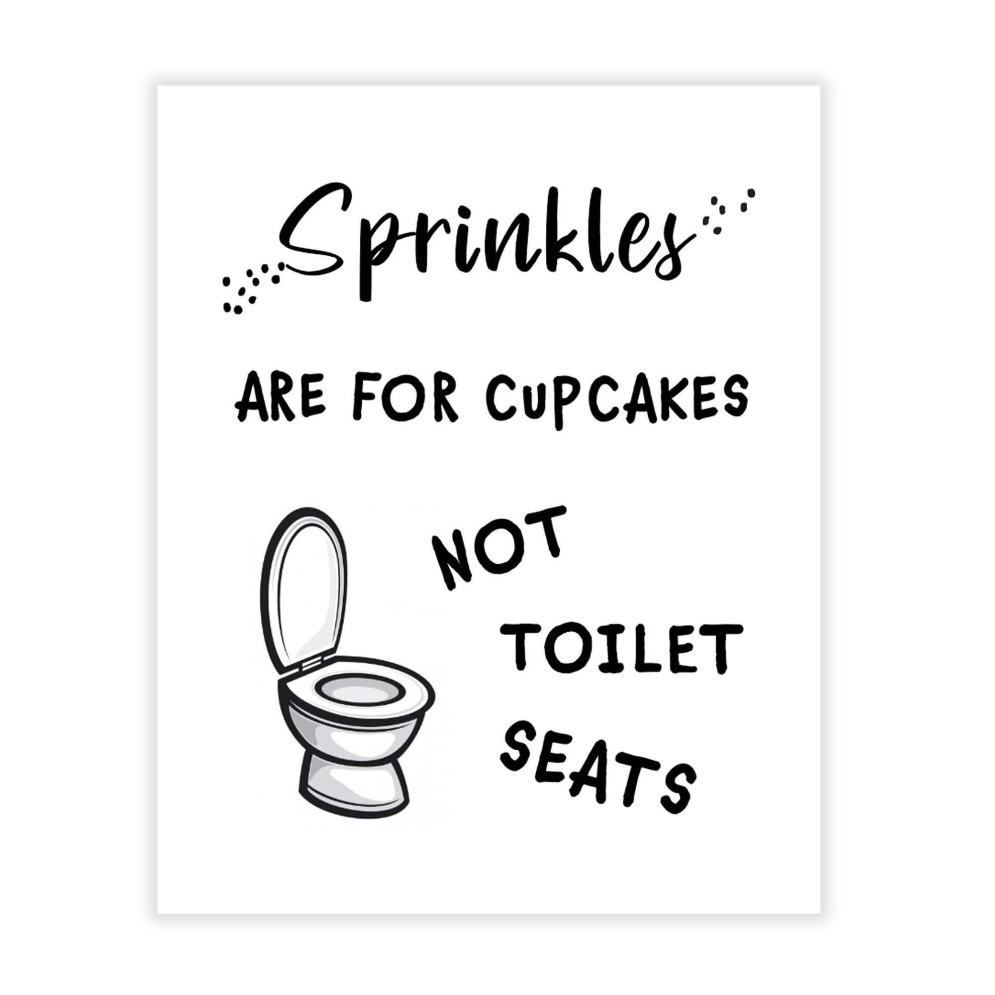Bathroom Humor, Bathroom Posters Funny, Funny Bathroom Decor, Guest ...