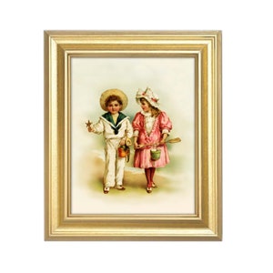 Vintage illustratie, kust kunst aan de muur, oude illustraties, vintage kinderillustratie, vintage home decor, nautisch decor, nautisch cadeau