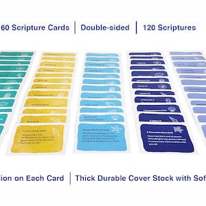 Conjunto de 120 versículos bíblicos, cartões inspiradores, cartões de oração, presente de fé, cartões bíblicos, cartões bíblicos, incentivo, a palavra de Deus, Jesus