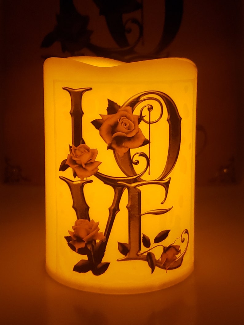 Valentine Candle LOVE Candle Valentine Gift Love Gift for Etsy