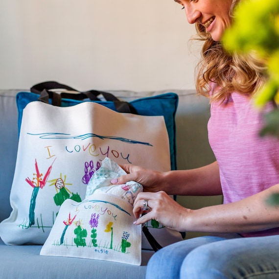 Mummy s Personalised Bag Gift Set Kids Illustration Transfer