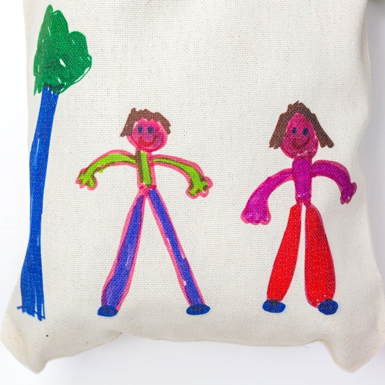 Personalised Canvas Bag with Your Children's Drawing | Childs Artwork | Mother's Day Bag | Custom Tote | Kid's Illustration | Shoulder Bag bild 9
