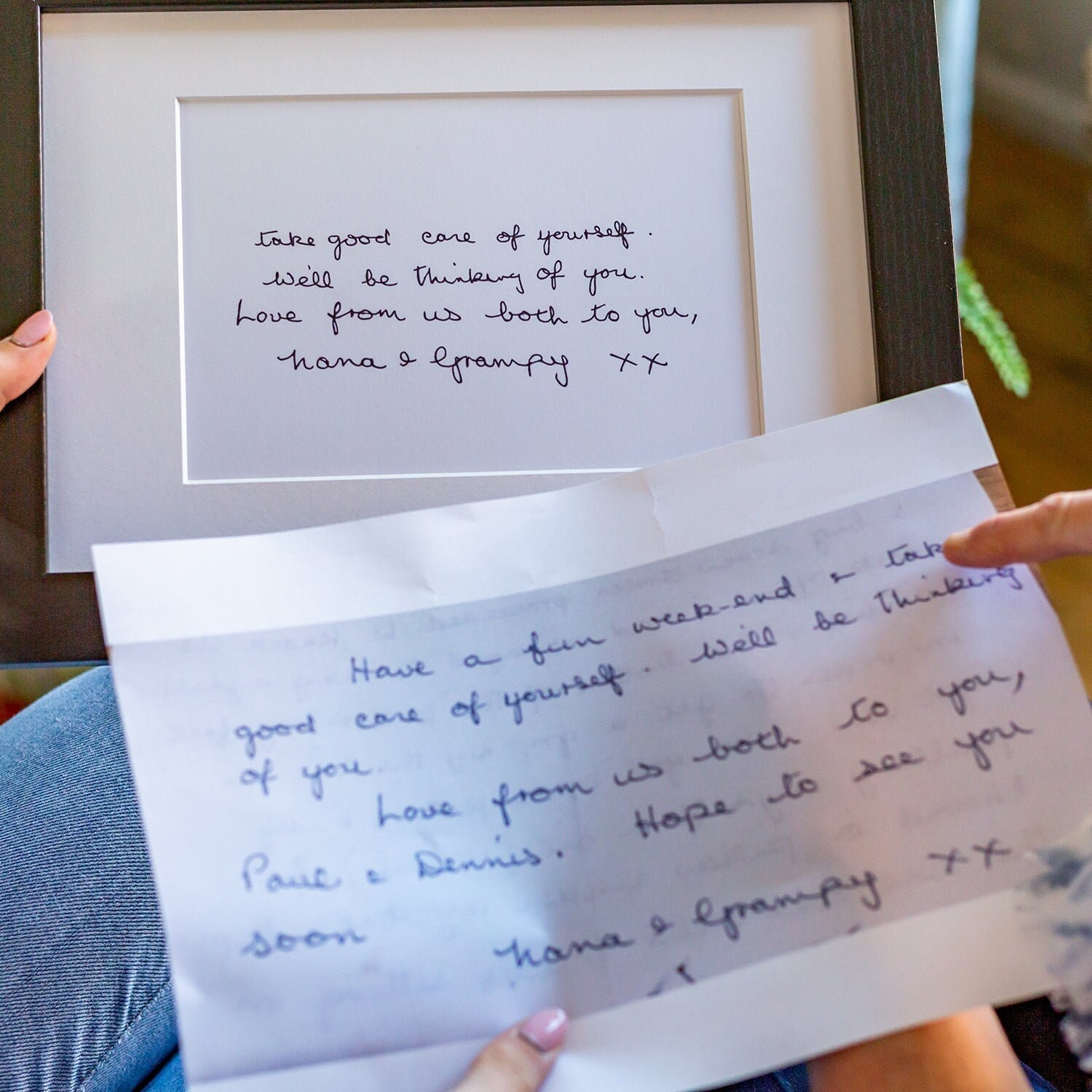 Memory Page Frame Memory Frames With Original Handwriting| Personalised Loved Ones ...