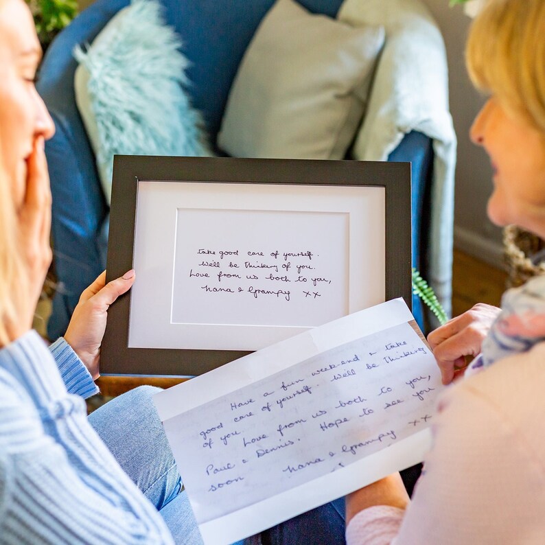 Memory Page Frame Memory Frames With Original Handwriting| Personalised Loved Ones ...