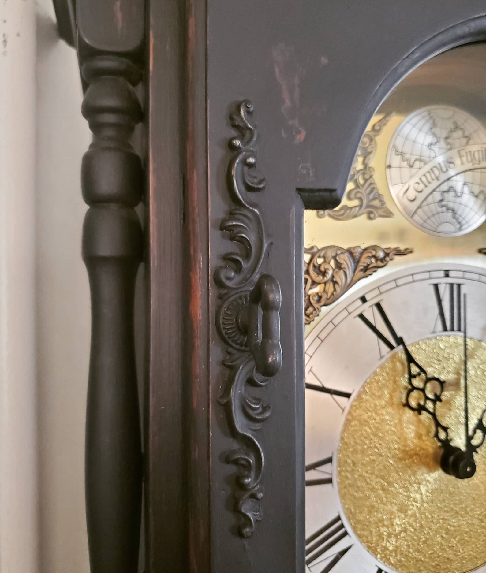 SOLD Farmhouse Grandfather Clock Hand painted Decor Etsy