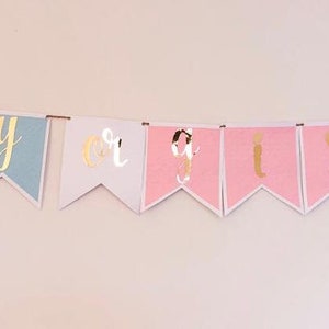 Boy or Girl Gender Reveal Party, Gender Reveal Banner, Pink or Blue, He or She Banner, Gender Reveal, Gender Reveal Ideas, Gender Banner image 6