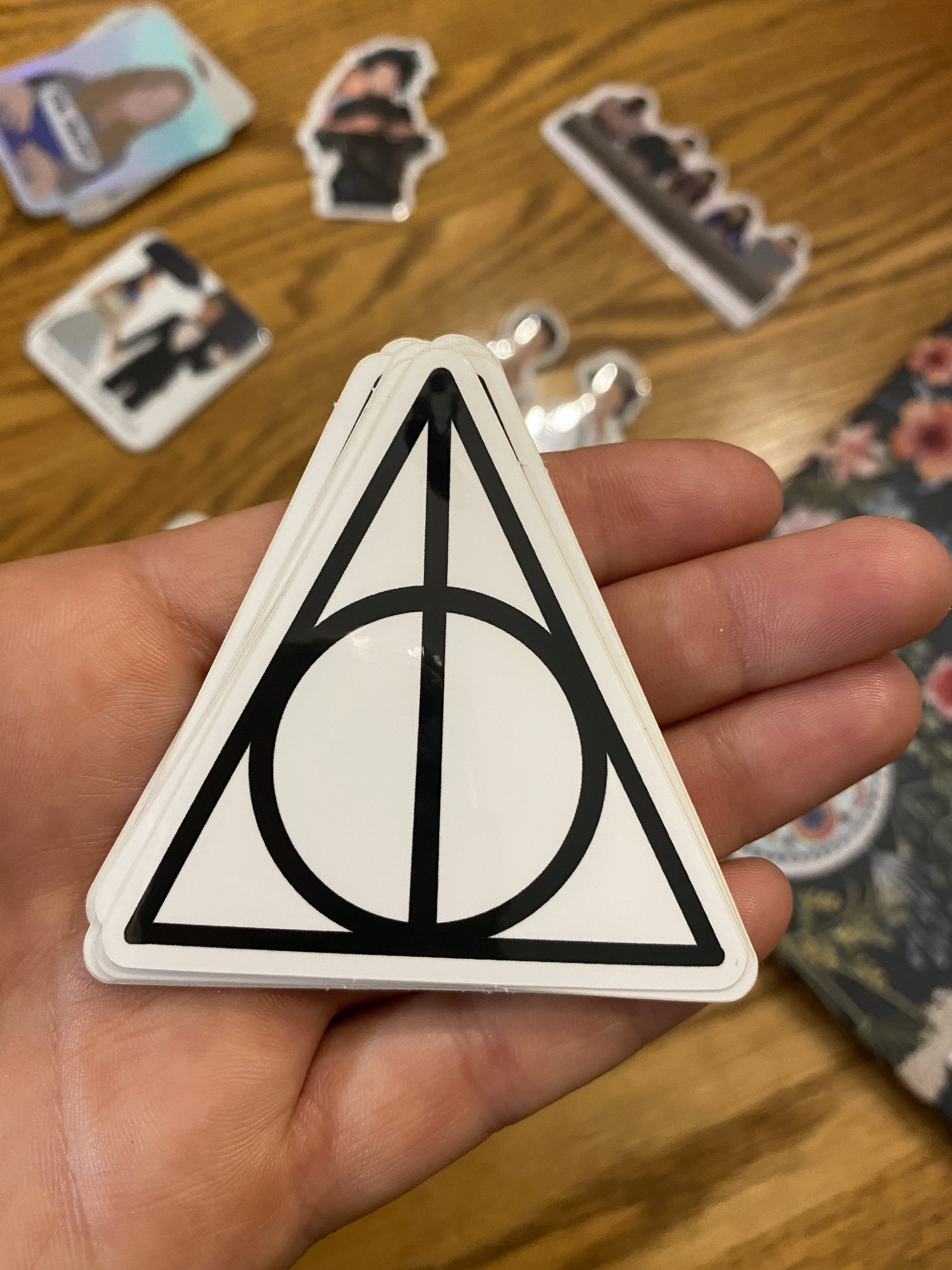 The Deathly Hallows HP Sticker | Etsy
