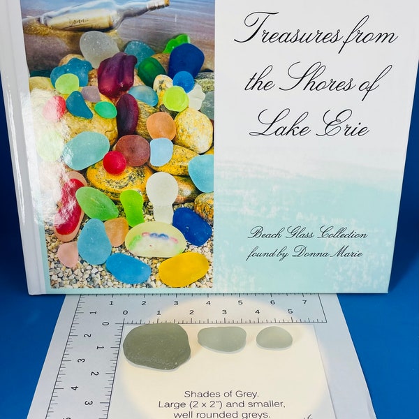 Authentic Rare Lake Erie Beach Glass.  Assortment of large, chunky colors.  Great gift for beach glass & lake lovers!