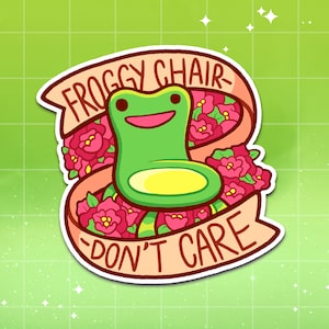 Froggy Chair Sticker