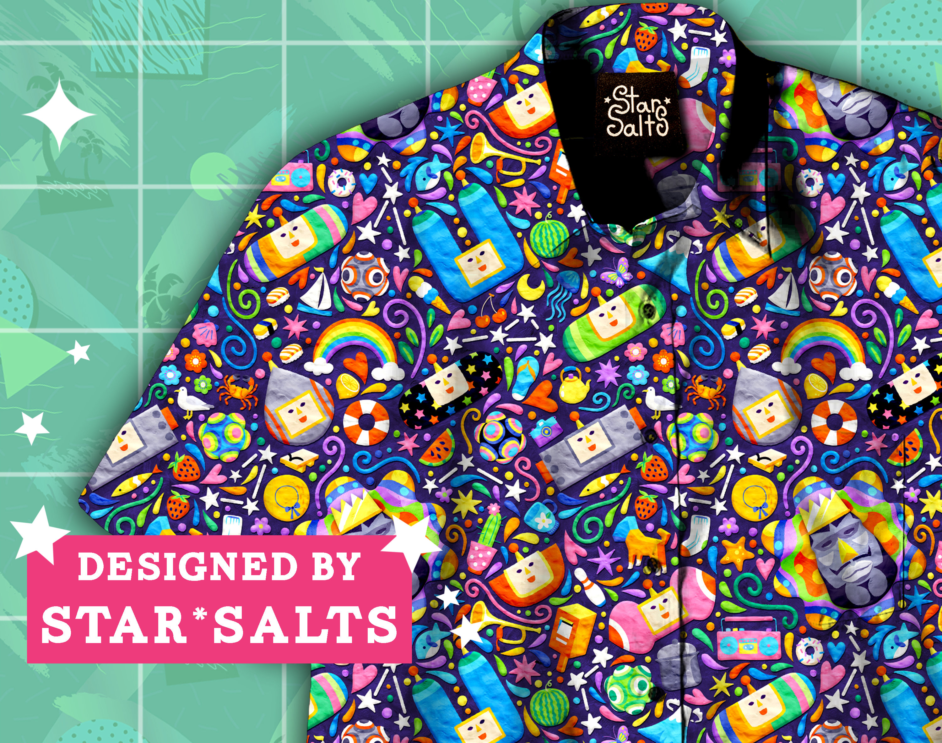 新品 vaultroom KATAMARI DAMACY S/S SHIRT KATAMARI DAMACY S/S SHIRT / NATURAL – VAULTROOM