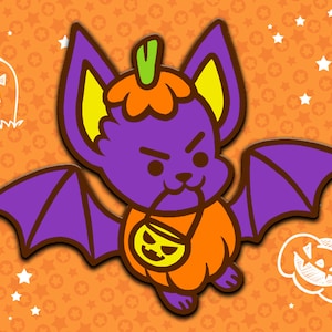 Trick-or-Treat! Batty Enamel Pin