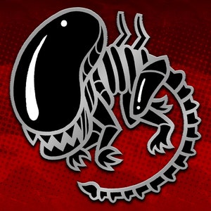Xenomorph Emaille Pin