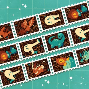 Cryptid Stamp Washi Tape