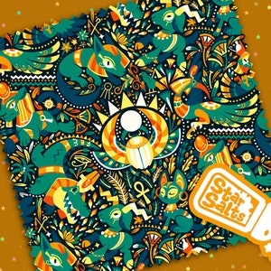 Egyptian Deities Microfiber Cloth