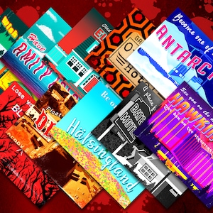 Cartes postales de destination d’horreur mix-and-match