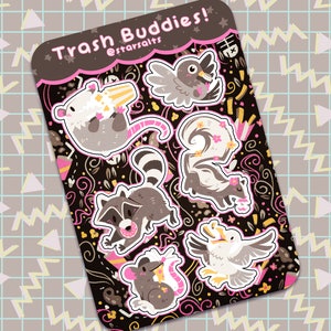 4x6 Trash Mammals Sticker Sheet