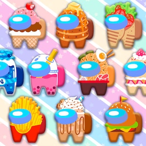 Appetizing Among Us Stickers