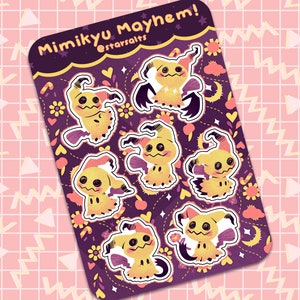 4x6 Mimikyu Sticker Sheet