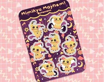 4x6 Mimikyu Sticker Sheet