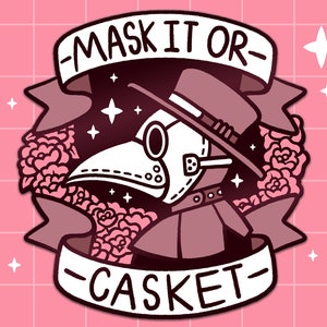 Mask It Enamel Pin