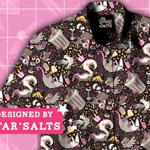 Trash Mammals Button Up Shirt