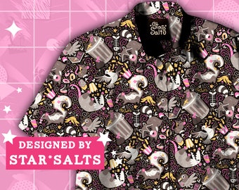 Trash Mammals Button Up Shirt