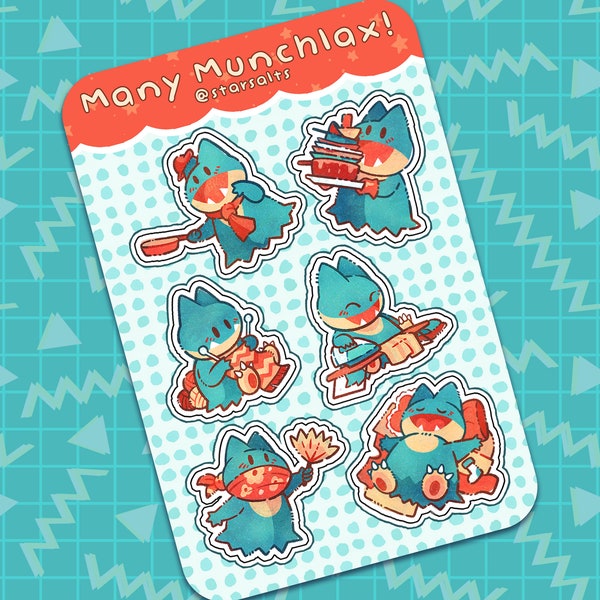 4x6 Munchlax Sticker Sheet