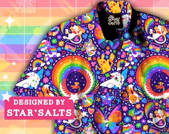 LGBT+ Pride Button Up Shirt