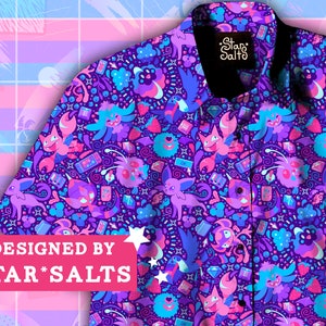 Camisa con botones del orgullo bisexual