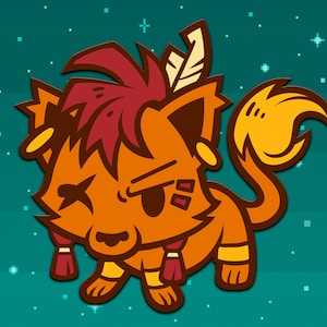 Red XIII Enamel Pin
