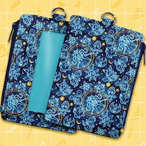 Cartera de identificación celestial + cordón