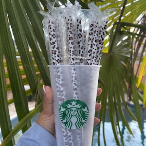 Canudos artesanais com estampa de chita