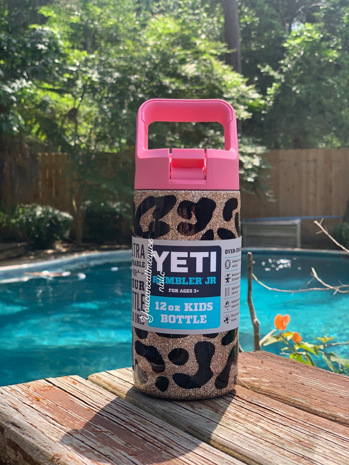 Laser Engraved Authentic Yeti 12oz Kids Bottle - Elephant - ImpressMeGifts