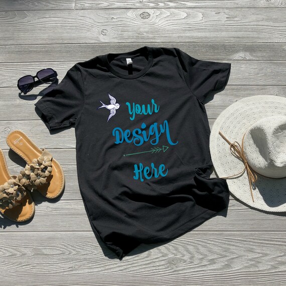 Black Shirt Mockup 2 Shirt Templates Outfit Flatlays Shirt