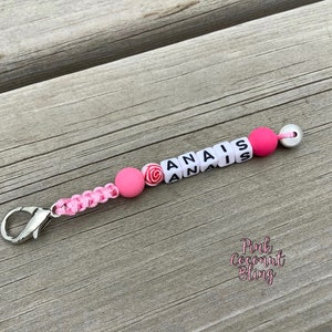 Zipper Pulls With Name Kids Name Tag Lunch Box Name Tag Backpack Name Tag Back to School Identification Tags image 7