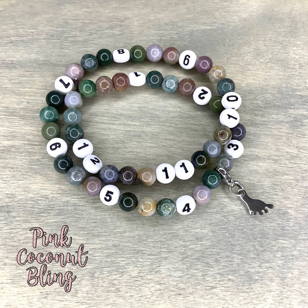 Breastfeeding Bracelet Natural Stone Bracelet for Mom Stretchy