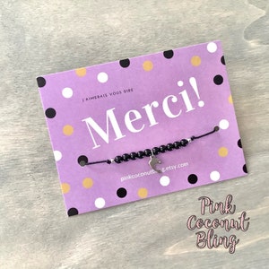 Bracelets de remerciements | Personnel d'école | Chauffeur d'autobus | Cadeau pour collègue | Ajustables | Pierres naturelles | Minimalistes